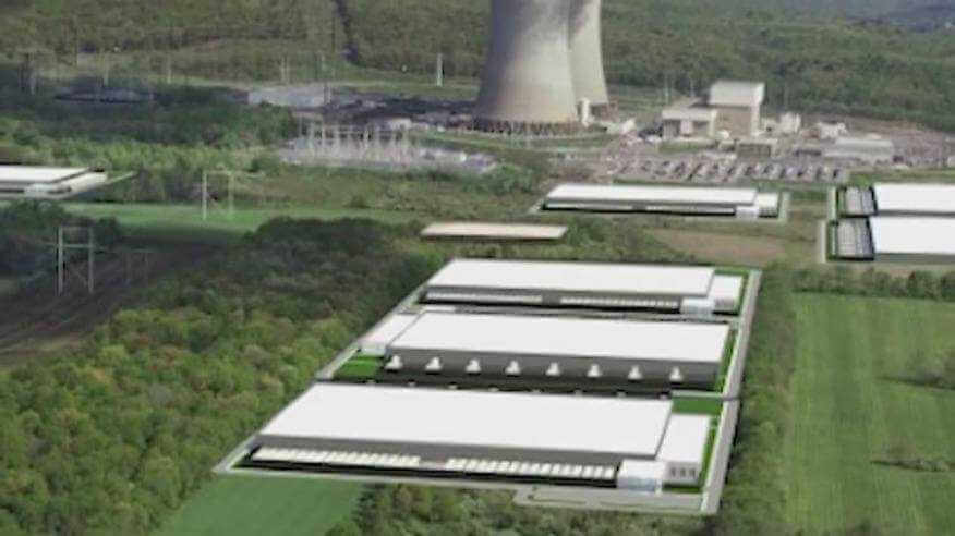 Artist rendition of proposed Bitcoin mining facility